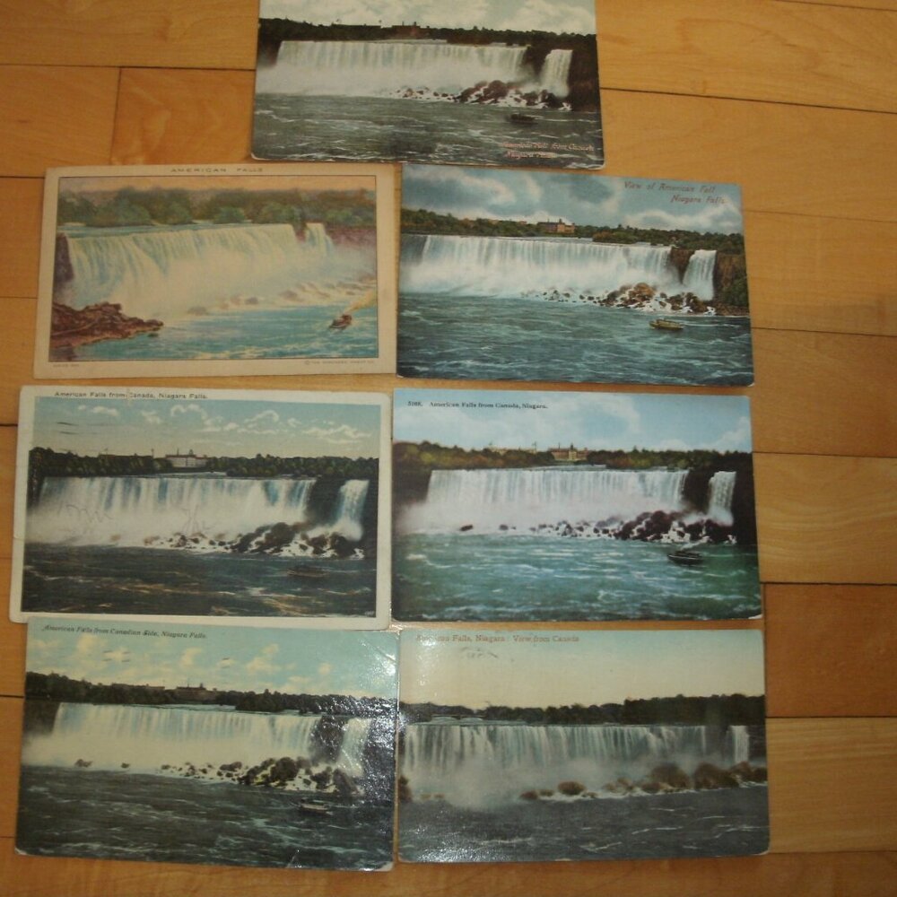 Vintage Niagara Falls Postcards Lot Of 7